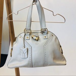 YSL small ivory muse bag